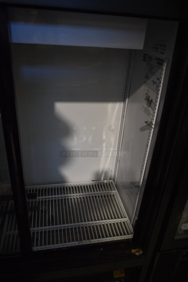 2017 True GDM-41SL-48-HC-LD Metal Commercial 2 Door Reach In Cooler Merchandiser w/ Poly Coated Racks. 115 Volts, 1 Phase. Tested and Working! - Image 5 of 6