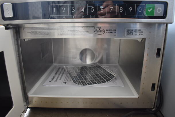 BRAND NEW! Amana Model HDC18SD2 Stainless Steel Commercial Countertop Microwave Oven. 208/240 Volts, 1 Phase. 17x20x14 - Image 4 of 5