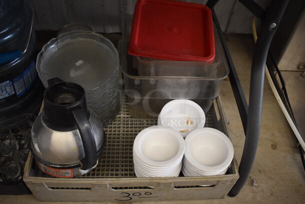 ALL ONE MONEY! Lot of Various Items Including San Jamar Blue Poly Ice Bucket and Poly Bins - Image 4 of 4