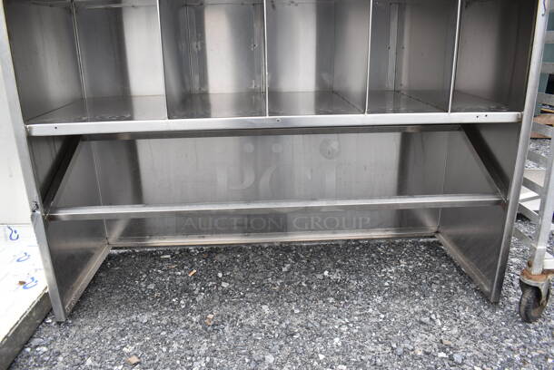 Stainless Steel Multi Compartment Cabinet. 48.5x18x48 - Image 5 of 5
