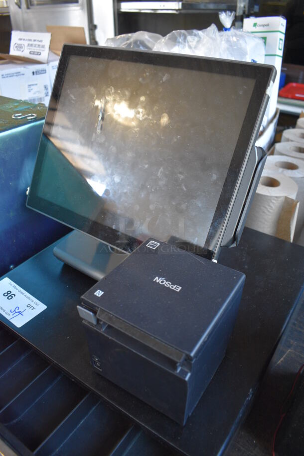 FuturePOS 15" POS Monitor, Epson Model XP-3685-HT Receipt Printer and Metal Cash Drawer - Image 3 of 5
