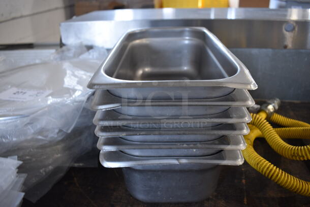 7 Stainless Steel 1/3 Size Drop In Bins. 1/3x4, 1/3x6. 7 Times Your Bid! - Image 2 of 3