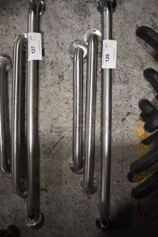 3 Stainless Steel Wall Mount Grab Bars. 18", 24", 36". 3 Times Your Bid!