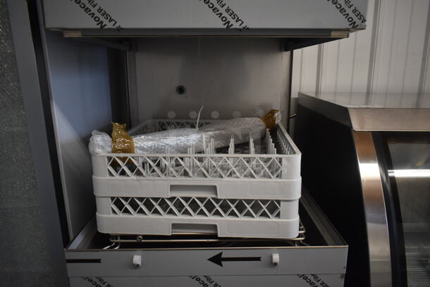 BRAND NEW SCRATCH AND DENT! 2022 Hobart Ecoline EDH-1 Stainless Steel Commercial Straight Pass Through Hi Temp High Temperature Dishwasher w/ Booster Heater. 208-240 Volts, 3 Phase. - Image 9 of 12