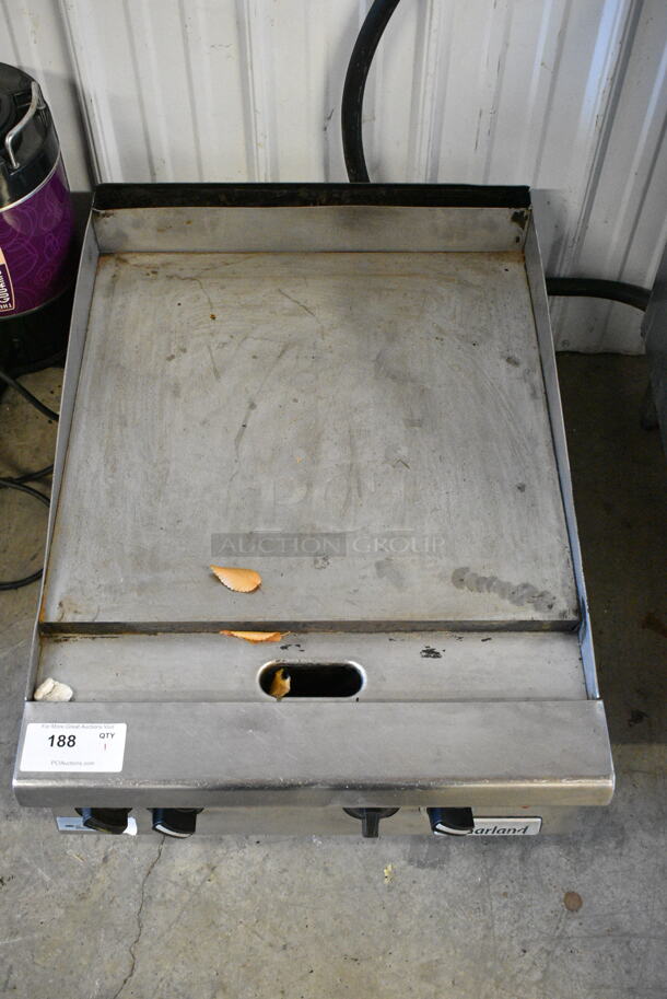 Garland Stainless Steel Commercial Natural Gas Powered Flat Top Griddle.  - Image 4 of 7