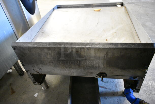 Garland Stainless Steel Commercial Natural Gas Powered Flat Top Griddle.  - Image 6 of 7
