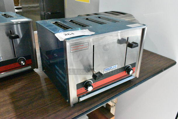 2021 PrepLine CT-120 Stainless Steel Countertop 4 Slot Toaster. 120 Volts, 1 Phase.  - Image 3 of 7