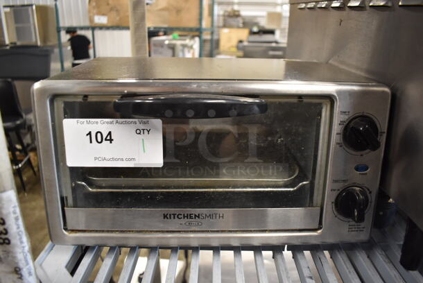 Kitchen Smith MF10CDL Commercial Stainless Steel Electric Countertop  Toaster Oven With Steel Tray. 120V.  - Image 1 of 5