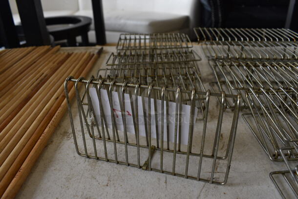 ALL ONE MONEY! Lot of 7 Metal Fry Basket Inserts! 6x1.5x3.5