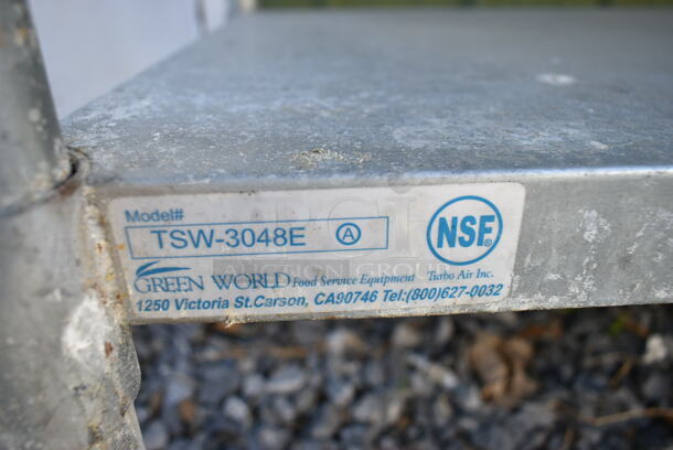 Stainless Steel Table w/ Under Shelf. and Poly Guard. - Image 4 of 4