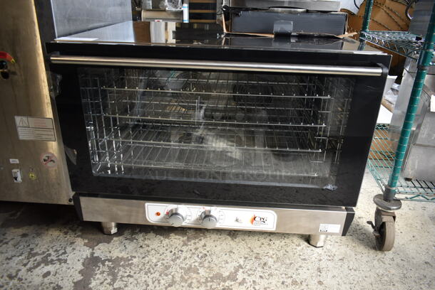 BRAND NEW SCRATCH AND DENT! Cooking Performance Group CPG 351COFT4M Stainless Steel Commercial Countertop Electric Powered Full Size Convection Oven w/ View Through Door and Metal Oven Racks. 208-240 Volts. Tested and Working! - Image 3 of 6
