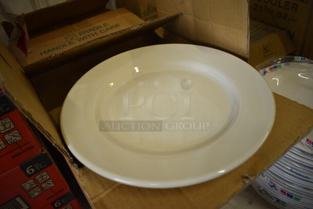 18 BRAND NEW IN BOX! Tuxton White Ceramic Plates. 10.5x10.5x1. 18 Times Your Bid! - Image 2 of 3
