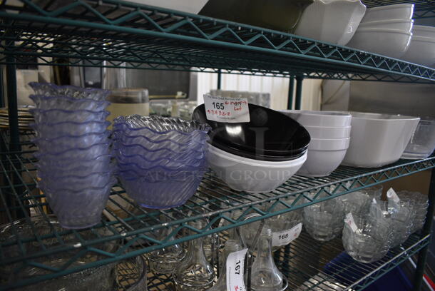 ALL ONE MONEY! Lot of 27 Various Poly Bowls! Includes 10x10x5 - Image 1 of 4
