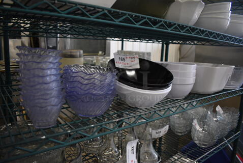 ALL ONE MONEY! Lot of 27 Various Poly Bowls! Includes 10x10x5