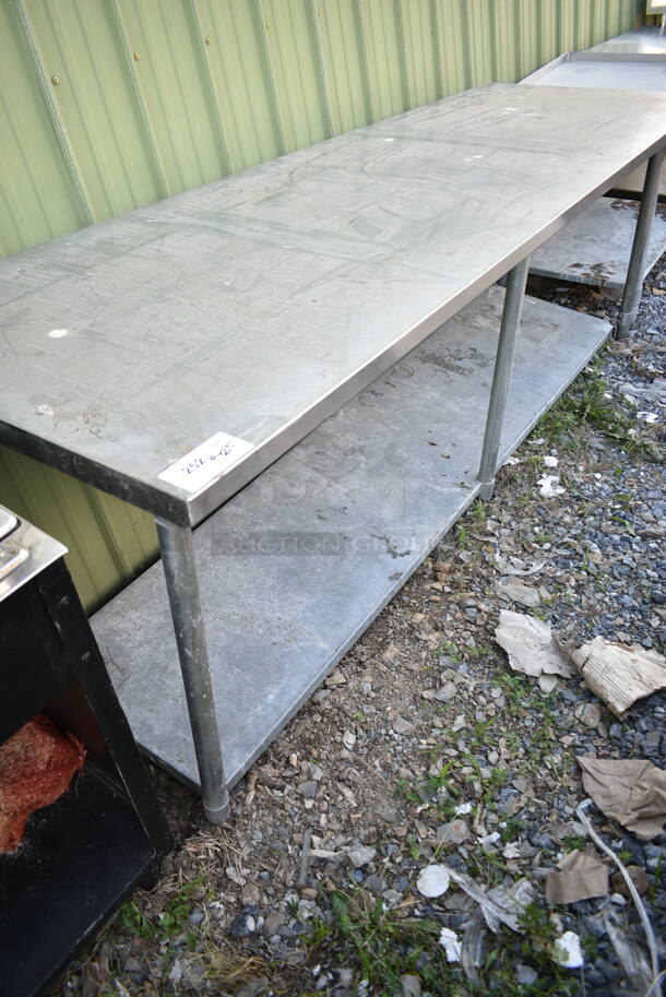 Stainless Steel Table w/ Metal Under Shelf.  - Image 3 of 3