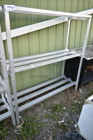 Metal 3 Tier Dunnage Style Shelving Unit. 