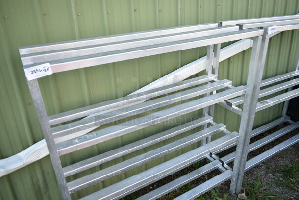 Metal 4 Tier Dunnage Style Shelving Unit.  - Image 3 of 3