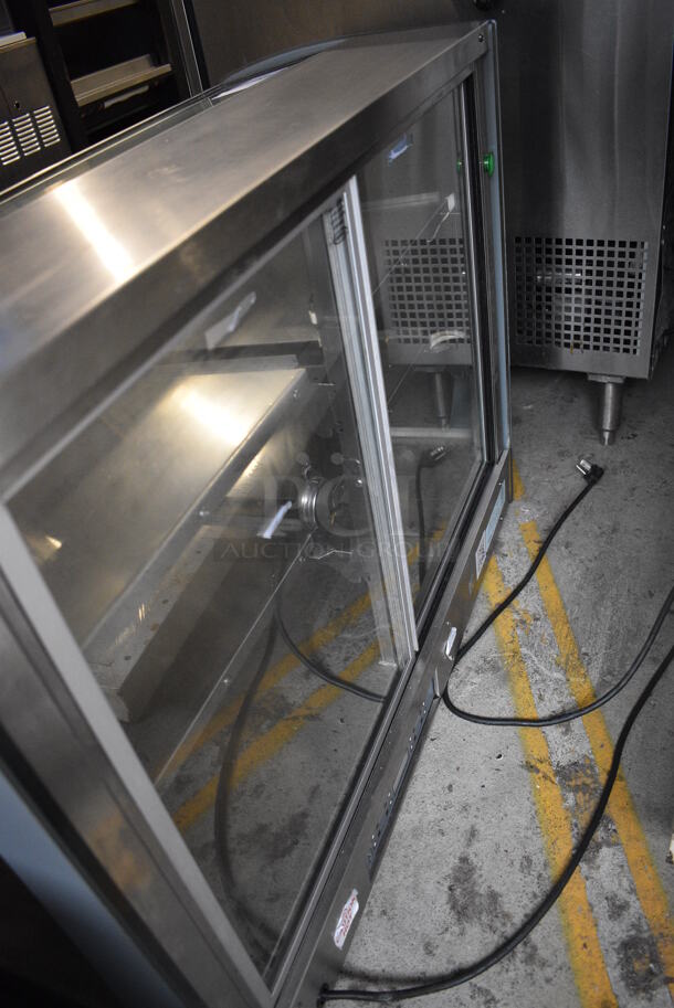 Vendo Model RFD000006 Stainless Steel Commercial Countertop Warming Merchandiser Display Case. 115 Volts, 1 Phase. 35x20x28. Tested and Working! - Image 5 of 6