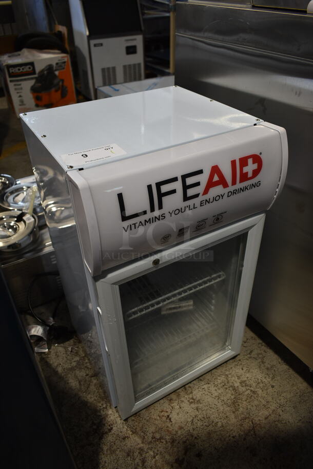FitAid BSF40L Metal Commercial Mini Cooler Merchandiser w/ Poly Coated Racks. 110-120 Volts, 1 Phase. Tested and Working! - Image 2 of 6