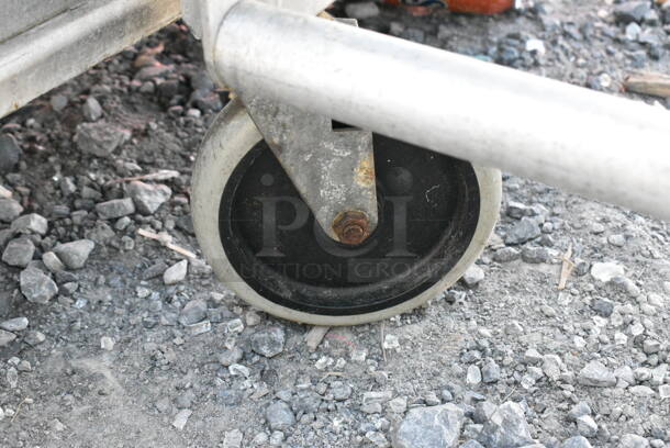 Metal Commercial Pan Transport Rack on Commercial Casters.  - Image 2 of 2