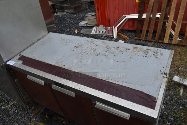 Randell Stainless Steel Commercial 3 Door Undercounter Cooler. Tested and Powers On But Does Not Get Cold - Image 2 of 8