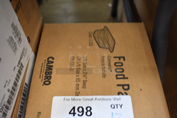 ALL ONE MONEY! Lot of 11 BRAND NEW IN BOX! Cambro Poly Clear 1/9 Size Drop In Bins. 1/9x2 - Image 3 of 3