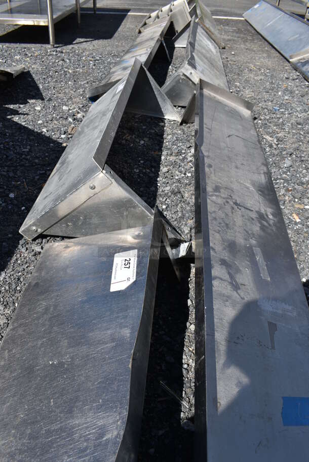 Metal Shelf w/ Wall Mount Brackets. 36x12x8 - Image 4 of 4