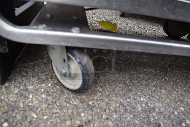Stainless Steel 3 Tier Cart w/ Push Handle on Commercial Casters. 39x21.5x37 - Image 4 of 5