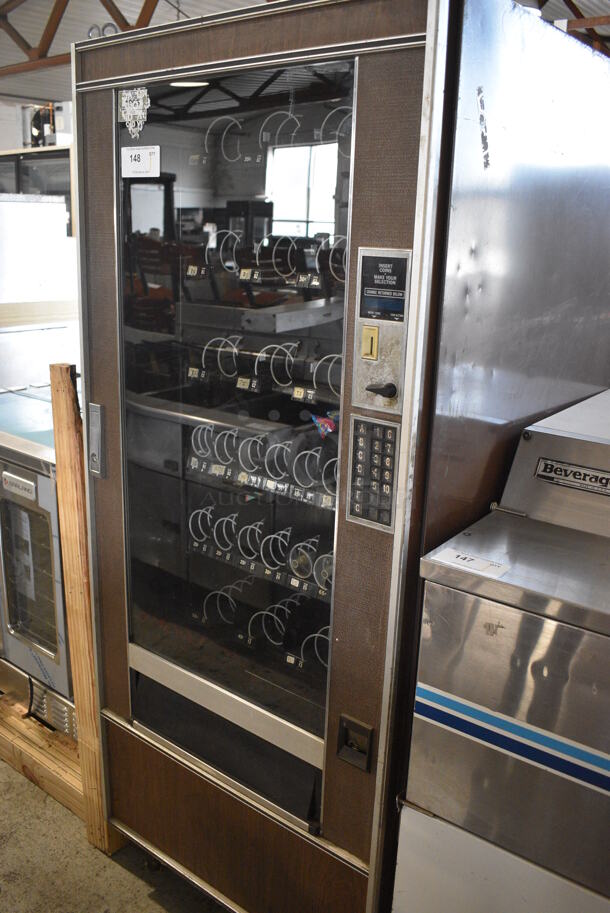 Metal Commercial Floor Style Vending Machine. 30x35.5x72. Cannot Test - Unit Needs New Plug Head - Image 3 of 10