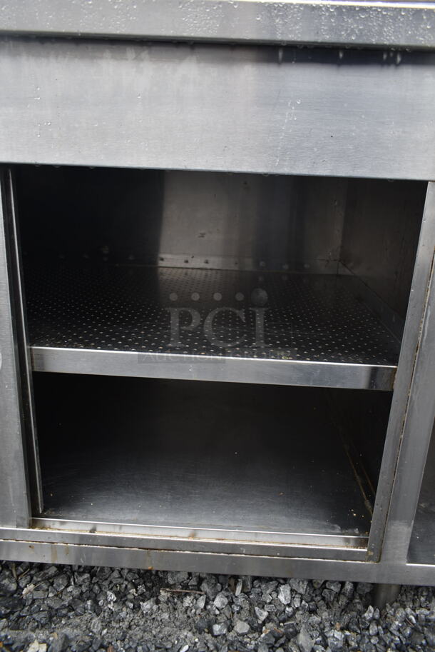 Randell Stainless Steel Commercial Counter w/ Back Splash and Under Shelves. - Image 5 of 6