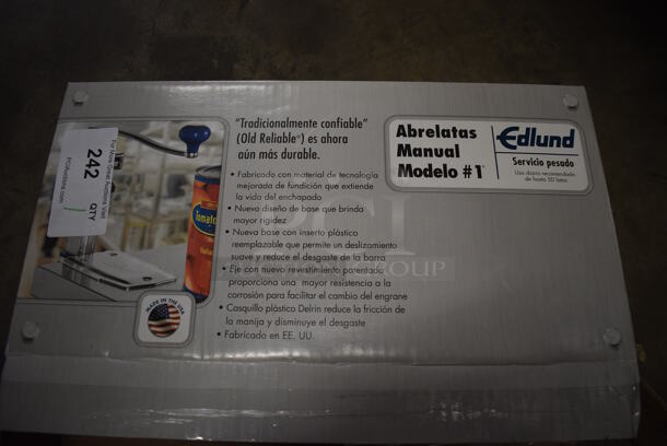 BRAND NEW IN BOX! Edlund Model #1 Metal Commercial Can Opener and Mount. 10x5x19 - Image 4 of 4