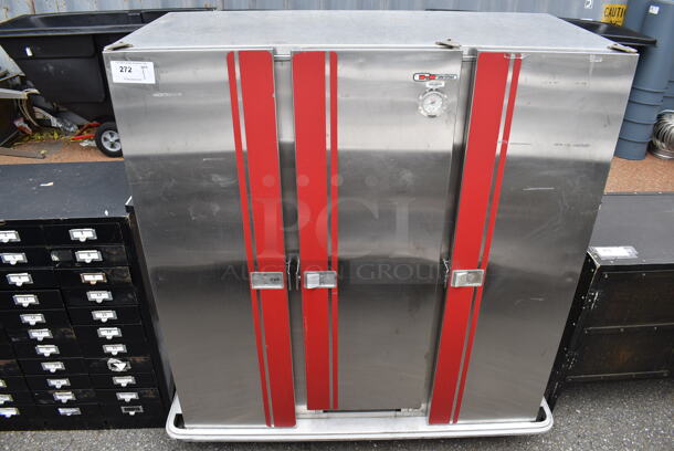Carter Hoffmann Stainless Steel Commercial Holding Cabinet on Commercial Casters. 57x30x58