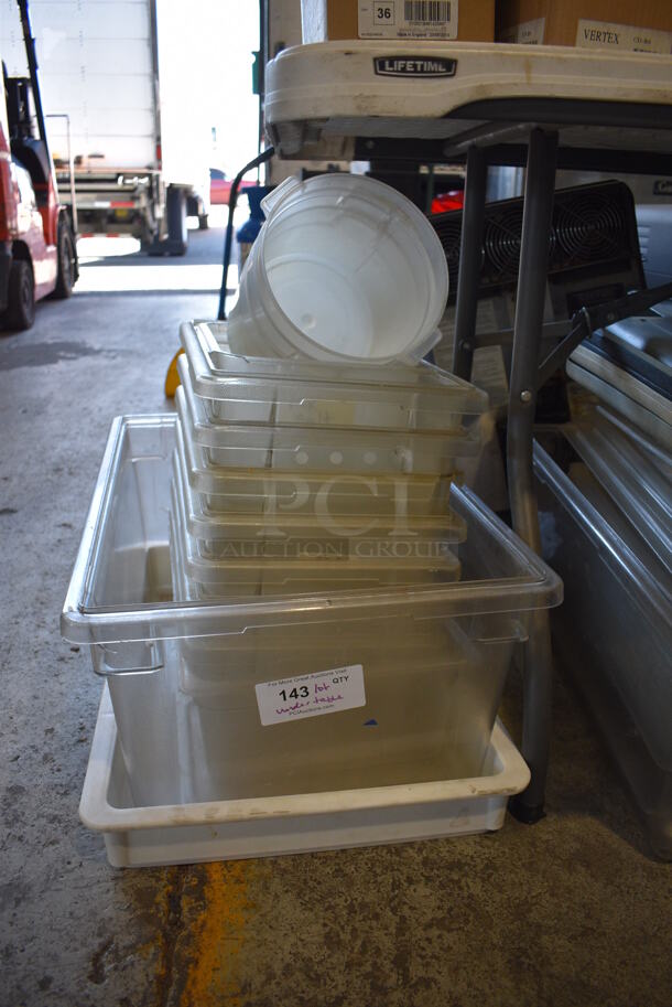 ALL ONE MONEY! Lot of Various Poly Cylindrical Bins, Drop In Bins and Bins - Image 2 of 5