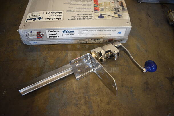 BRAND NEW IN BOX! Edlund Metal Commercial Can Opener w/ Mount. 10x4x19