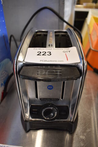 Proctor Silex Model 22850 Metal Commercial Countertop 2 Slot Toaster. 120 Volts, 1 Phase. 6x11x9