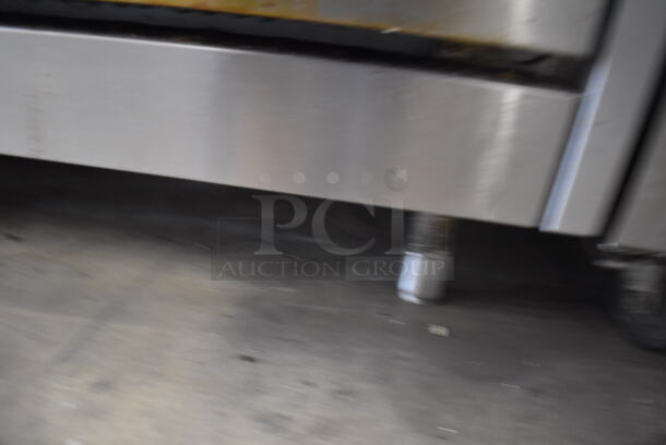 CPG Stainless Steel Commercial Natural Gas Powered 6 Burner Range w/ Oven, Over Shelf and Back Splash. 36x30x51 - Image 5 of 5