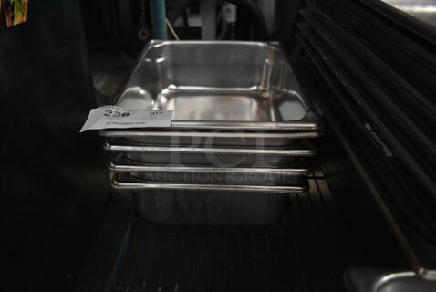 5 Stainless Steel Drop In Bins. 5 Times Your Bid!