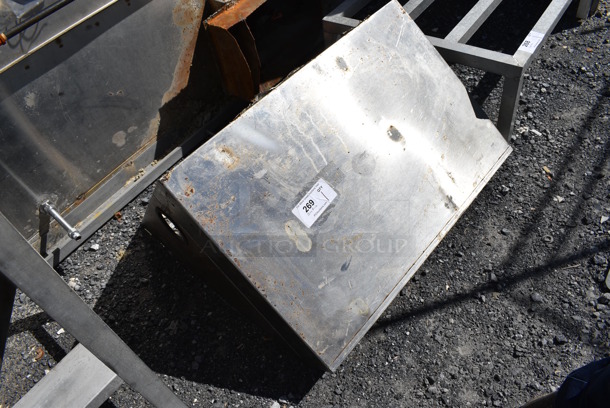 Stainless Steel Wall Mount Shelf. 30x20x24 - Image 4 of 4