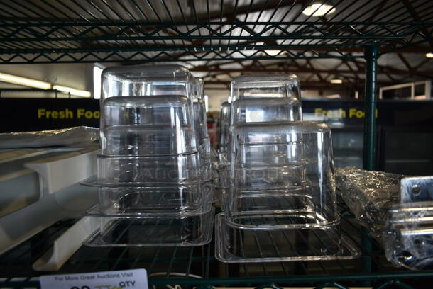 ALL ONE MONEY! Tier Lot of Various Items Including Poly 1/6 Size Drop In Bins and NEW Metal Brackets - Image 5 of 5