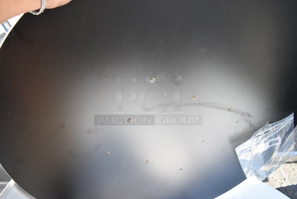 2 BRAND NEW SCRATCH AND DENT! Lancaster Table & Seating White Marble Patterned Round Tabletop. 2 Times Your Bid! - Image 4 of 4