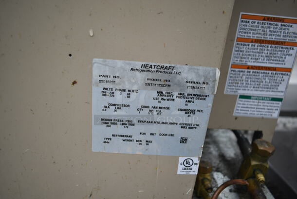 2 Heatcraft BHT010X6CFM Metal Commercial Compressors for Walk In Box. 208-230 Volts, 3 Phase. 2 Times Your Bid! - Image 5 of 6