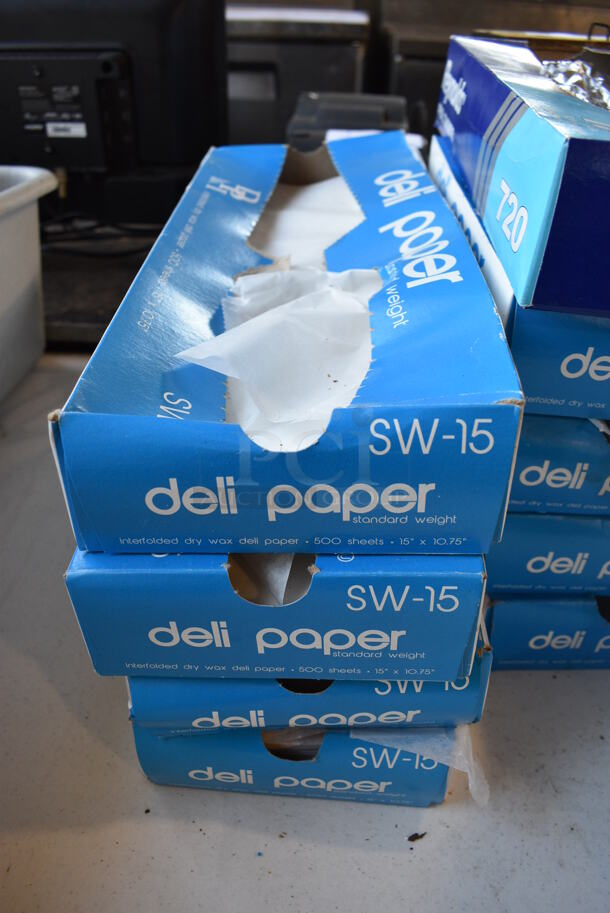 ALL ONE MONEY! Lot of 10 Boxes; 8 Deli Paper and 2 Foil! - Image 2 of 4