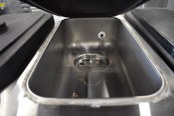 Taylor Model 342D-27 Stainless Steel Commercial Floor Style Air Cooled 2 Flavor Frozen Beverage Machine w/ Drink Mixer Attachment on Commercial Casters. Missing Pieces. 208-230 Volts, 1 Phase. 26x34x60 - Image 4 of 9