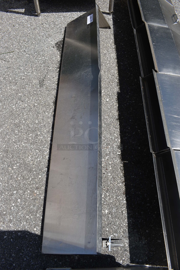 Stainless Steel Wall Mount Shelf w/ Brackets. 66x12x10 - Image 2 of 3