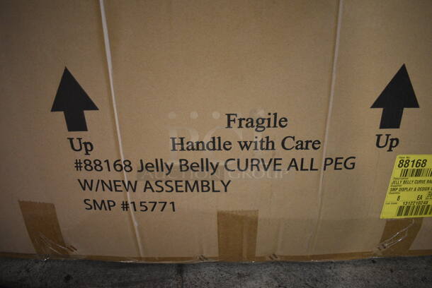 Box of Jelly Belly 88168 Red Metal Rack Pieces! Stock Picture Used As Gallery - Image 3 of 3