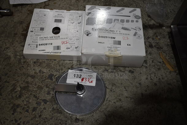 3 BRAND NEW SCRATCH AND DENT! Robot Coupe Metal Food Processor Blades; 64928119 Robot Coupe 28119 3/8
