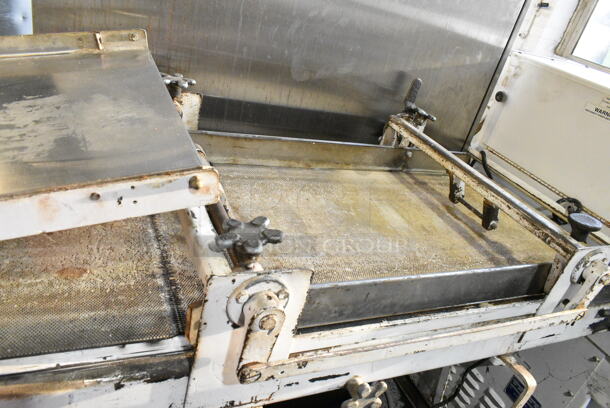 Acme 8-4 Metal Commercial Floor Style Dough Sheeter on Commercial Casters. 115 Volts, 1 Phase.  Tested and Working! - Image 2 of 5