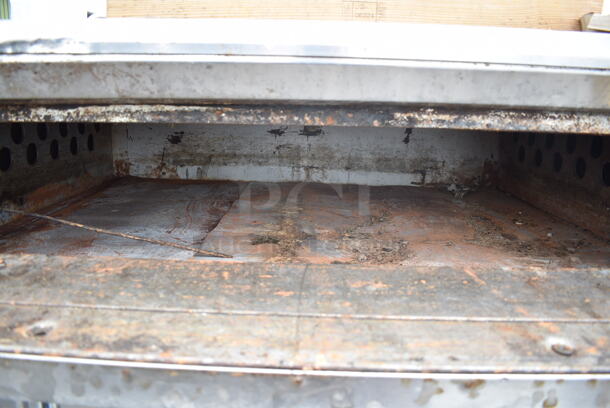 2 Morello Stainless Steel Commercial Natural Gas Powered Single Deck Pizza Ovens w/ Cooking Stones. 2 Times Your Bid! - Image 5 of 10