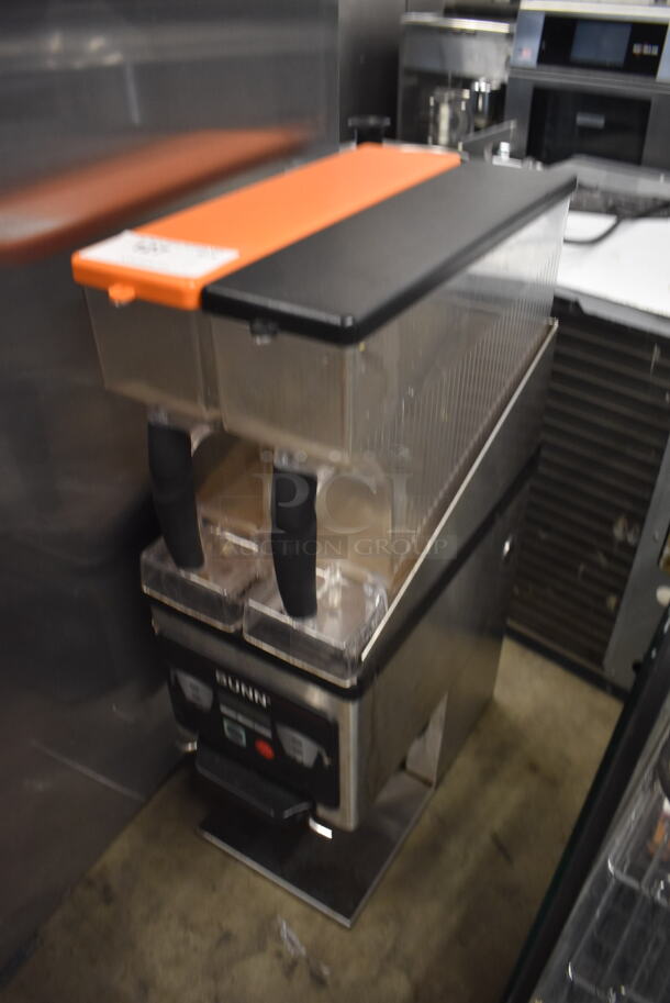 2018 BUNN MHG Commercial Stainless Steel Electric Countertop Dual Hopper Coffee Grinder And Storage System. 120V, 1 Phase. Tested and Working! - Image 3 of 5