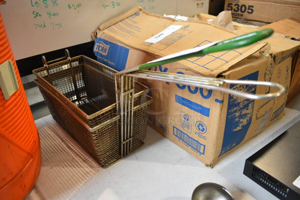 2 Metal Fry Baskets. 6.5x24x10. 2 Times Your Bid! - Image 1 of 2